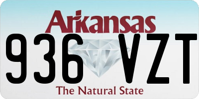 AR license plate 936VZT