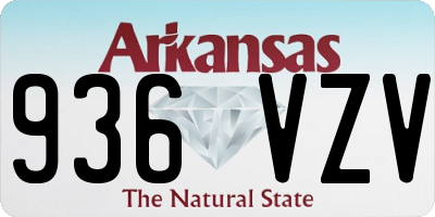 AR license plate 936VZV