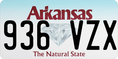 AR license plate 936VZX