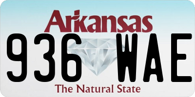 AR license plate 936WAE