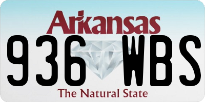 AR license plate 936WBS