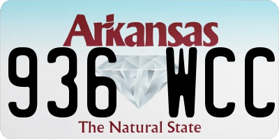 AR license plate 936WCC