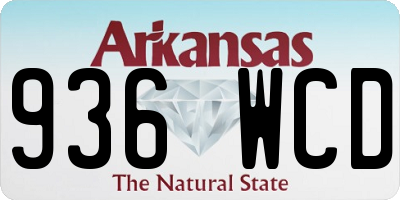 AR license plate 936WCD