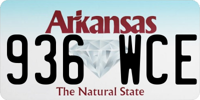 AR license plate 936WCE