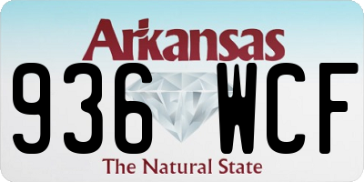 AR license plate 936WCF