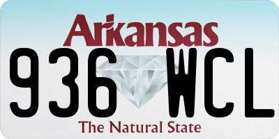 AR license plate 936WCL