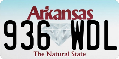 AR license plate 936WDL