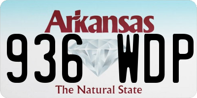 AR license plate 936WDP