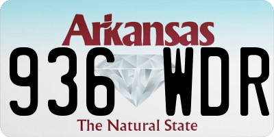 AR license plate 936WDR