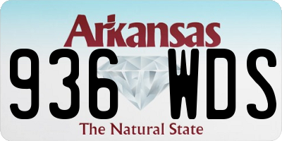 AR license plate 936WDS