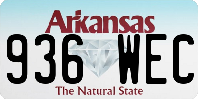 AR license plate 936WEC