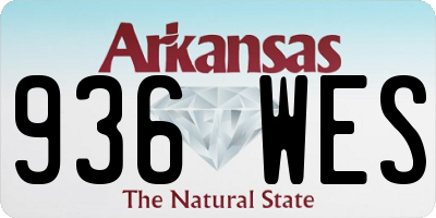 AR license plate 936WES