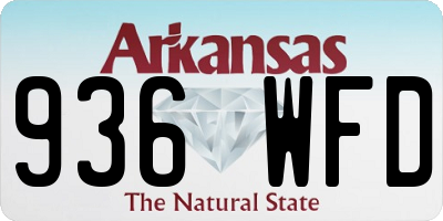AR license plate 936WFD