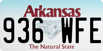 AR license plate 936WFE