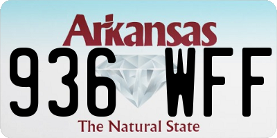 AR license plate 936WFF
