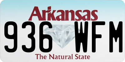 AR license plate 936WFM