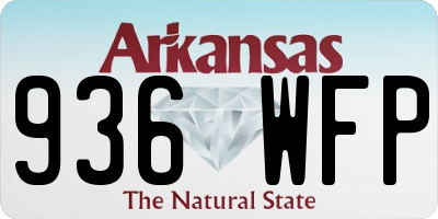 AR license plate 936WFP