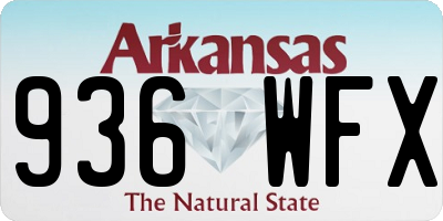 AR license plate 936WFX