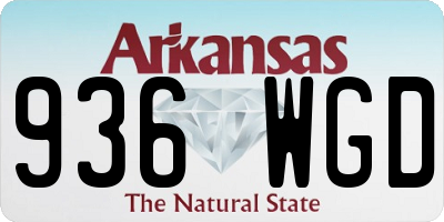 AR license plate 936WGD