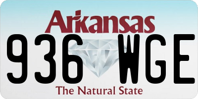 AR license plate 936WGE