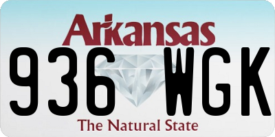AR license plate 936WGK