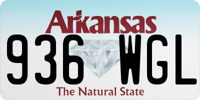 AR license plate 936WGL