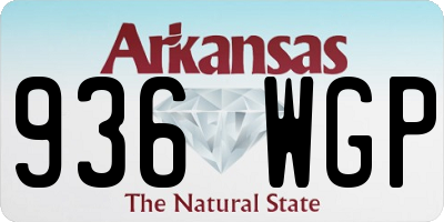 AR license plate 936WGP