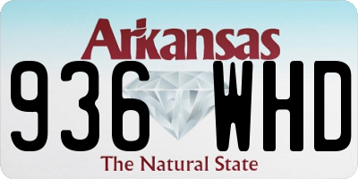 AR license plate 936WHD