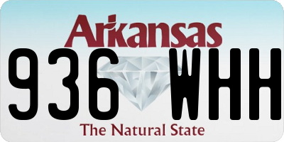 AR license plate 936WHH