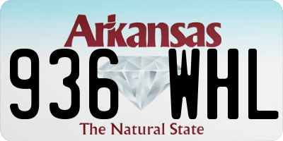 AR license plate 936WHL