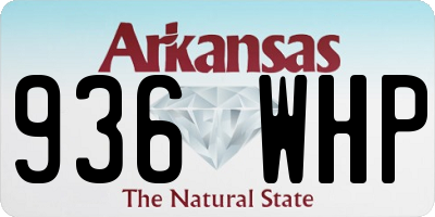 AR license plate 936WHP