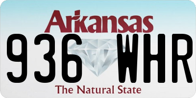 AR license plate 936WHR