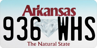 AR license plate 936WHS