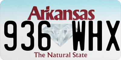 AR license plate 936WHX