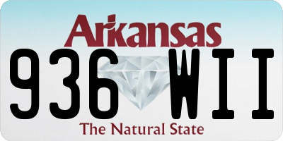 AR license plate 936WII