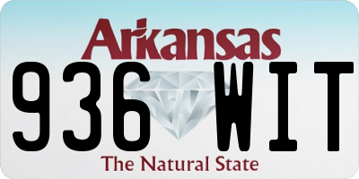 AR license plate 936WIT