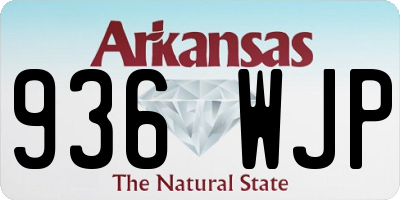 AR license plate 936WJP