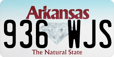 AR license plate 936WJS