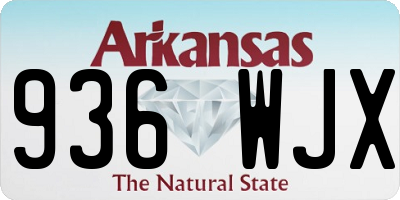 AR license plate 936WJX