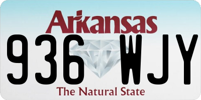 AR license plate 936WJY