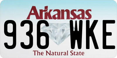 AR license plate 936WKE