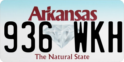 AR license plate 936WKH