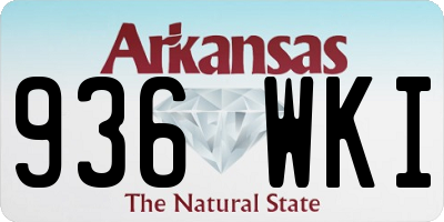 AR license plate 936WKI