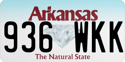 AR license plate 936WKK