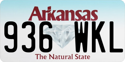 AR license plate 936WKL