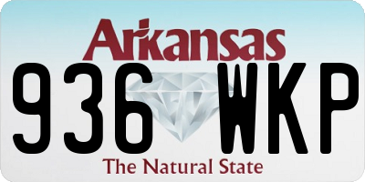 AR license plate 936WKP