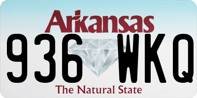 AR license plate 936WKQ