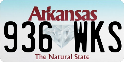 AR license plate 936WKS
