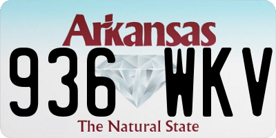 AR license plate 936WKV