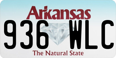 AR license plate 936WLC